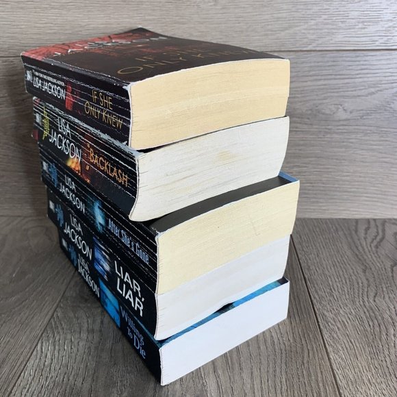 Lisa Jackson PB Book Lot Of 5 Backlash, Willing To Die, After She’s Gone , Liar. - Picture 3 of 16